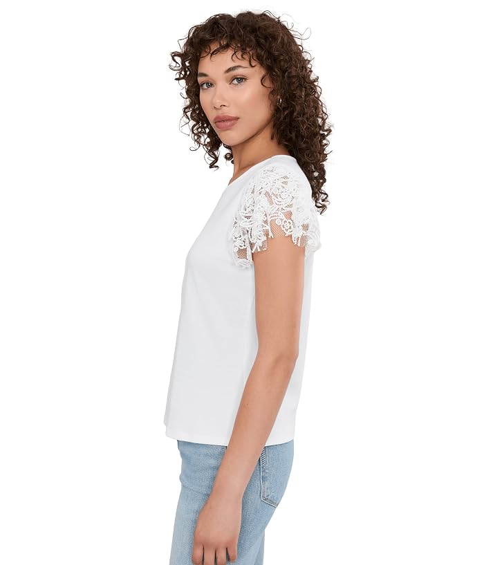 Vince Camuto Crew Neck Blouse W Ruffle Sleeves - Image 3