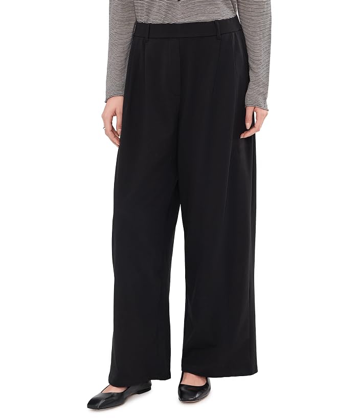 Eileen Fisher Pima Cotton Stretch Jersey High Waisted Full Length Pants