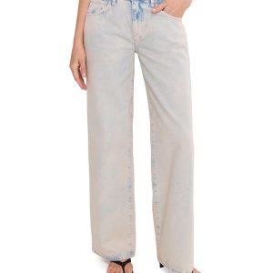 AG Jeans Adria Low Rise Baggy Wide Leg in Mojave Pink