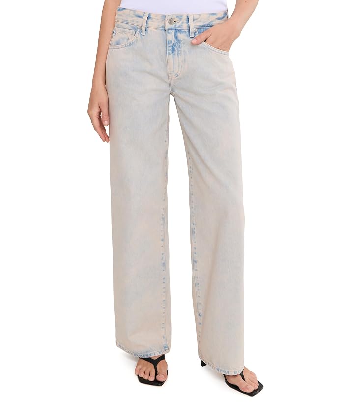 AG Jeans Adria Low Rise Baggy Wide Leg in Mojave Pink