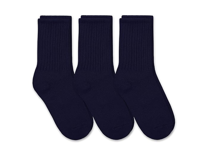 Jefferies Socks Boys' School Uniform Ribbed Crew Dress Socks 3 Pack - Image 3