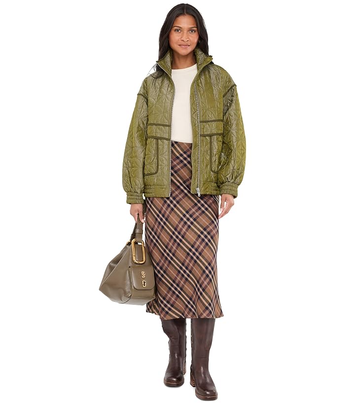 Avec Les Filles Funnel Neck Quited Bomber Jacket - Image 2