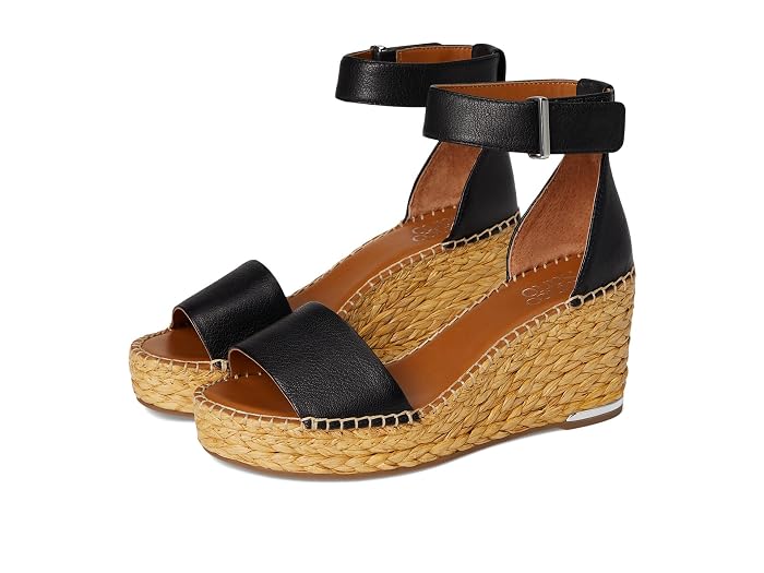 Franco Sarto Clemens Raffia Espadrille Wedge Heel Sandals
