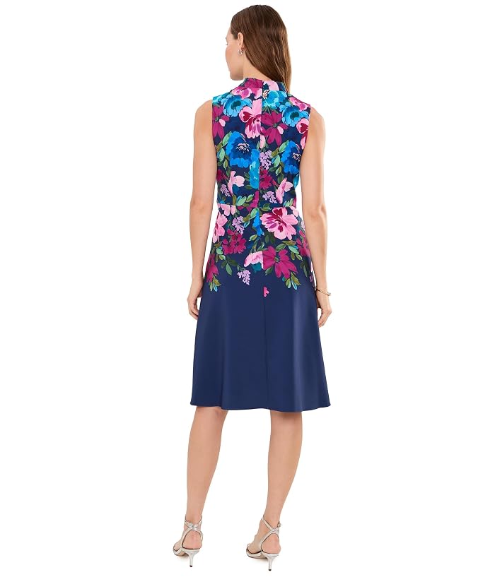 Adrianna Papell Border Floral Midi Dress - Image 4