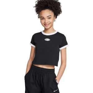 Nike Kids Sportswear Cropped T-shirt (Little Kid/Big Kid)