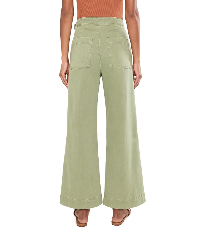 Joe's Jeans The Side Zip Wide Leg Ankle in Pesto - Image 4
