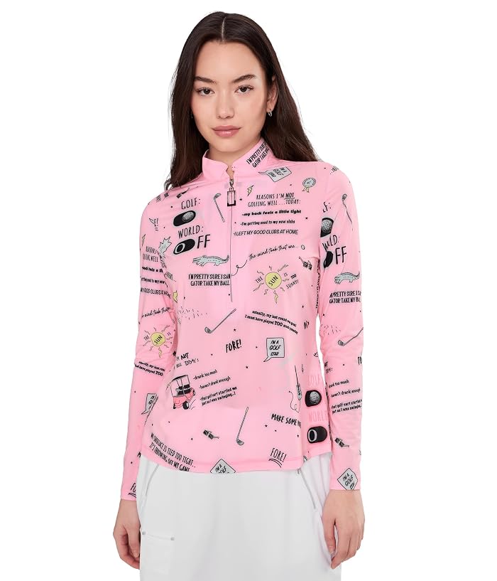Jamie Sadock Sunsense Golfstar Long Sleeve Quarter Zip