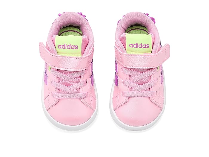 adidas Kids Grand Court 3.0 Elastic Lace & Strap (Infant/Toddler) - Image 2