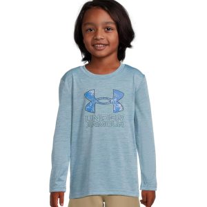 Under Armour Kids Core Logo Twist Tech Long Sleeve (Little Kid)