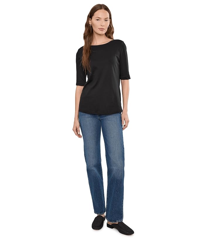 L.L.Bean Pima Boatneck Elbow Sleeve Shirt - Image 2
