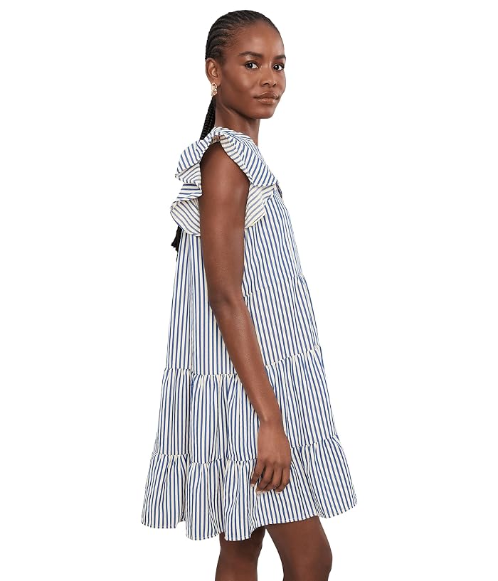 CeCe Tiered Ruffle Flutter Sleeve Dress - Image 3