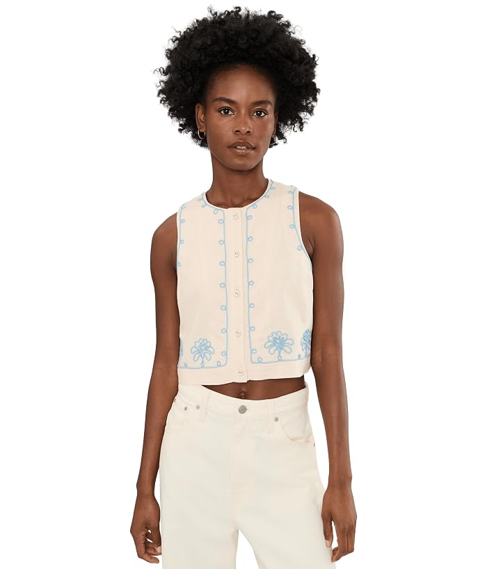 Blank NYC Talk Embroidered Top