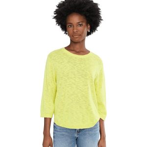 Mod-o-doc 3/4 Sleeve Crew Neck Swing Sweater