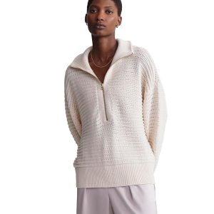 Varley Tara Pointelle 1/2 Zip