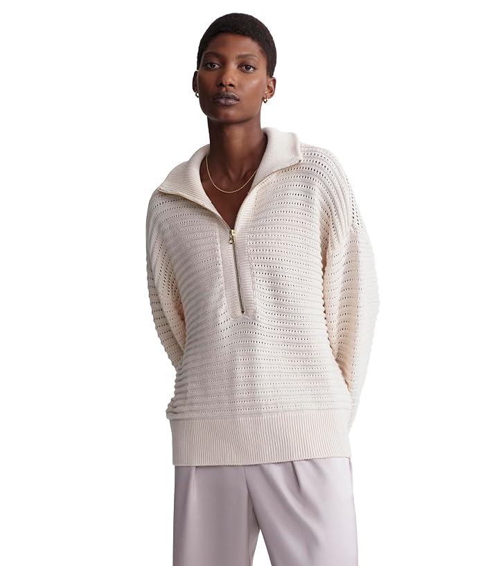 Varley Tara Pointelle 1/2 Zip