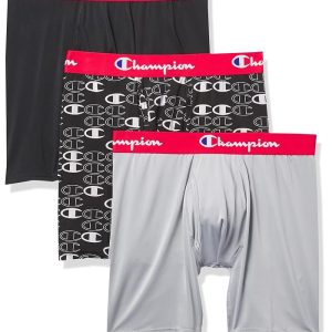 Champion Lightweight & Breathable Stretch Boxer Brief (Pack of 3)