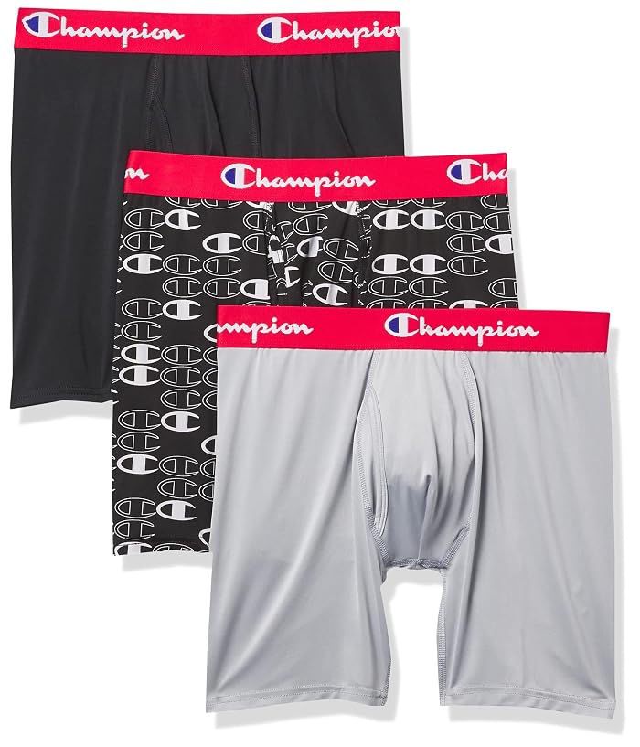 Champion Lightweight & Breathable Stretch Boxer Brief (Pack of 3)