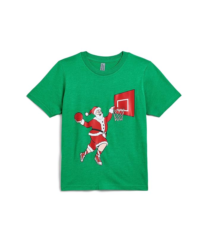 ChalkTalk SPORTS Basketball T-Shirt Short Sleeve - Slam Dunk Santa