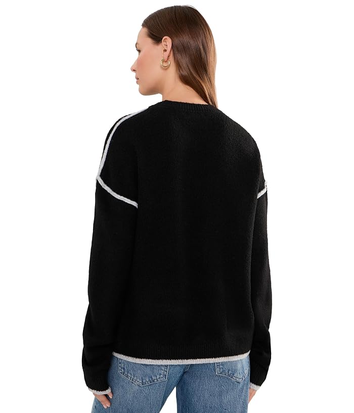 Liverpool Los Angeles Long Sleeve Crew Neck Sweater with Cream Tulip Hem - Image 4