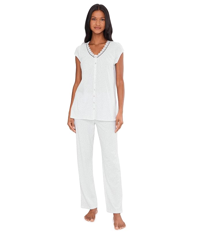 Eileen West Cotton Knit Cap Sleeveless Long Pj Set