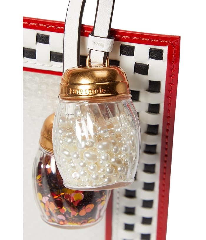 Kate Spade New York Slice Printed Spazzolato Leather 3-D Pizza Box Top-Handle - Image 4