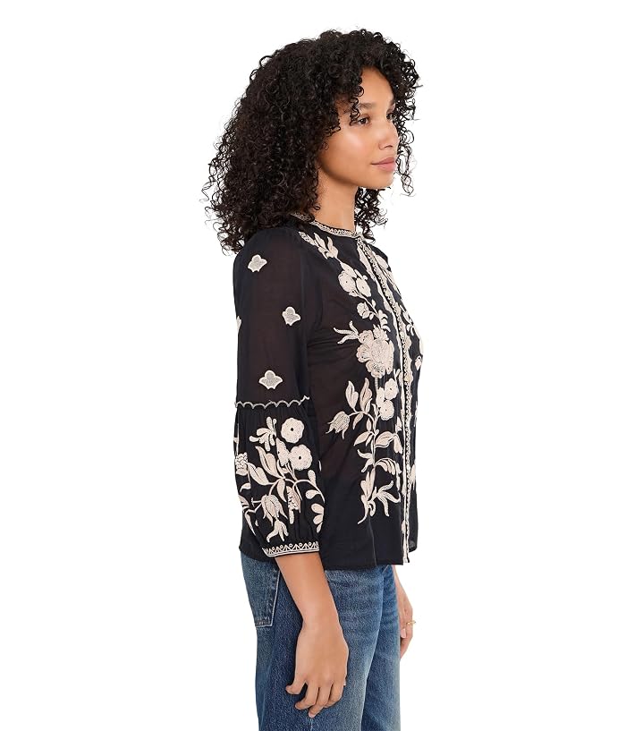 Johnny Was Scallop Sleeve Blouse - Image 3