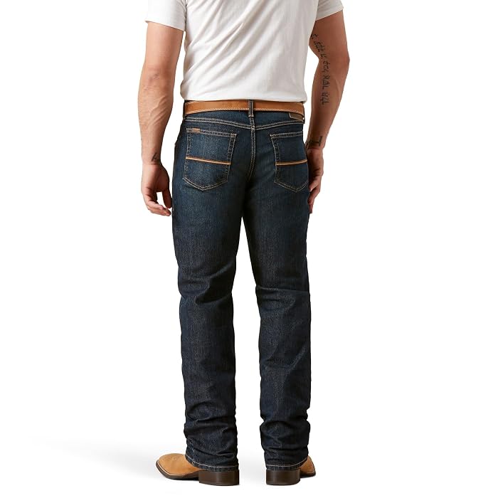 Ariat M4 Performance Pro Ripped Bootcut Jeans in Blackstone - Image 2