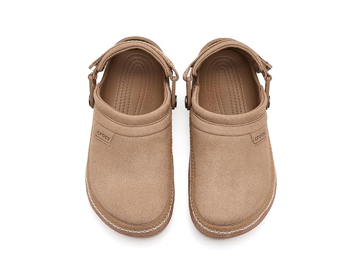 Crocs Kids Classic Crafted Canvas Vegan Suede Stitch Clogs (Little Kid/Big Kid) - Image 2
