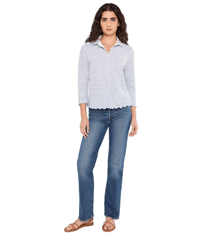 NIC+ZOE NZT Elbow Sleeve Spacedye Polo - Image 2