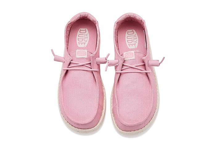 Hey Dude Kids Wendy Y Stretch Canvas Cameo Pink (Little Kid/Big Kid) - Image 2