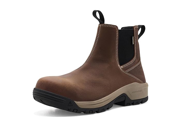 KEEN Utility Evanston Chelsea Waterproof Work Boots (Carbon Toe)