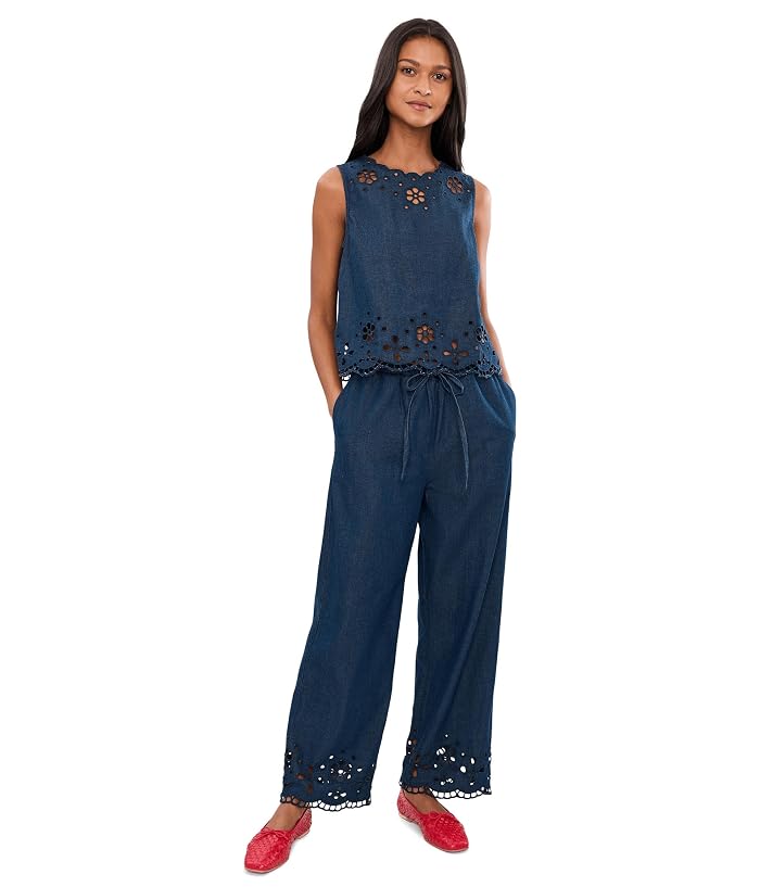 Madewell Denim Embroidered-Hem Pull-On Pants - Image 2