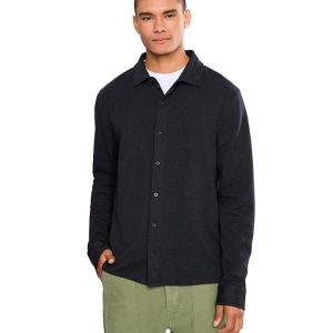 Vince Herringbone Long Sleeve Button-Down