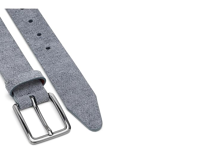 Johnston & Murphy Fine Stripe Diagonal Leather Belt - Image 3