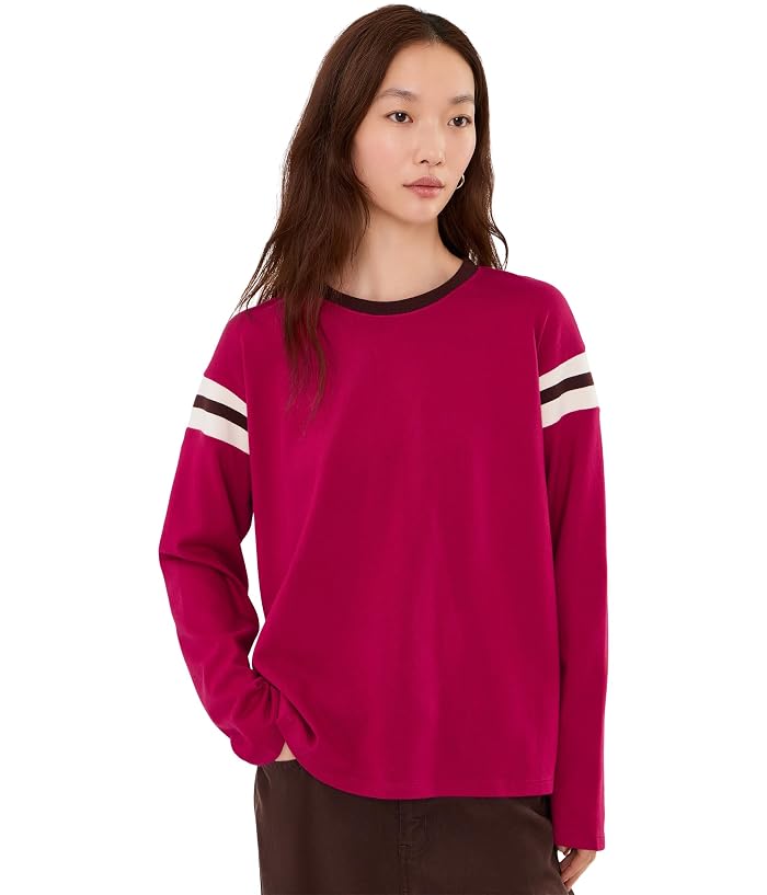 Faherty Sport Jersey Throwback Long Sleeve Tee