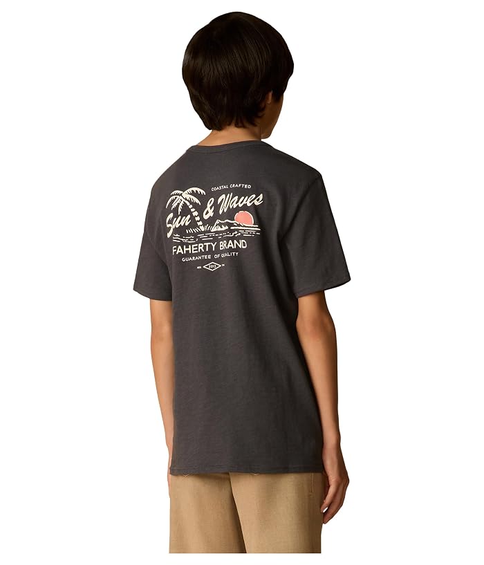 Faherty kids Graphic Sun And Wave Tee (Big Kid) - Image 4