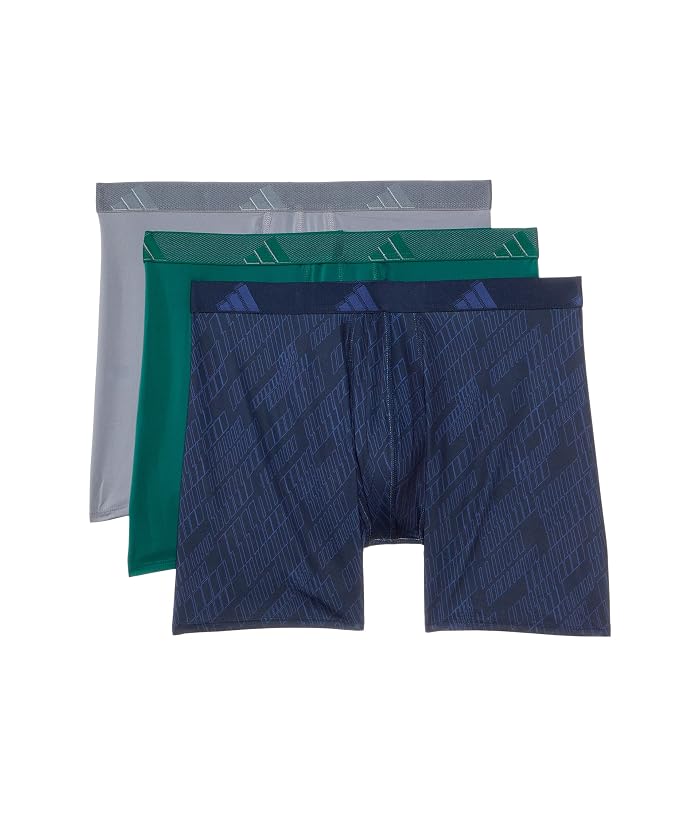 adidas Athletic Fit Microfiber Boxer Brief Underwear 3-Pack - Image 3