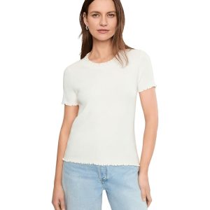 NIC+ZOE Ruffle Trim Sweater Tee