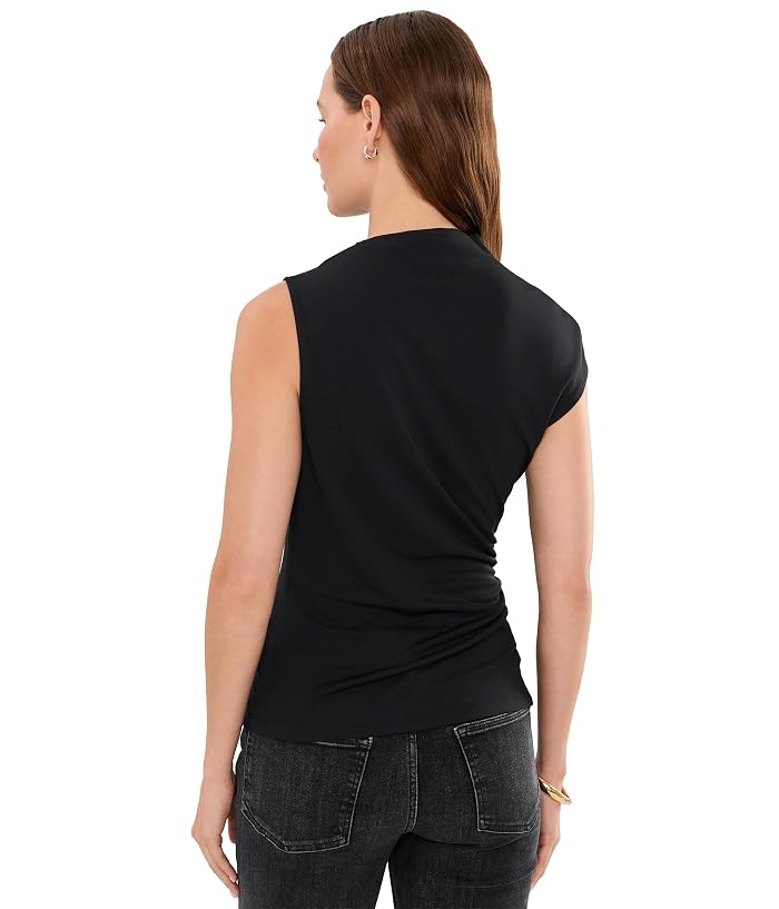 Lauren Ralph Lauren Shirred Stretch Jersey Mock Neck Top - Image 4