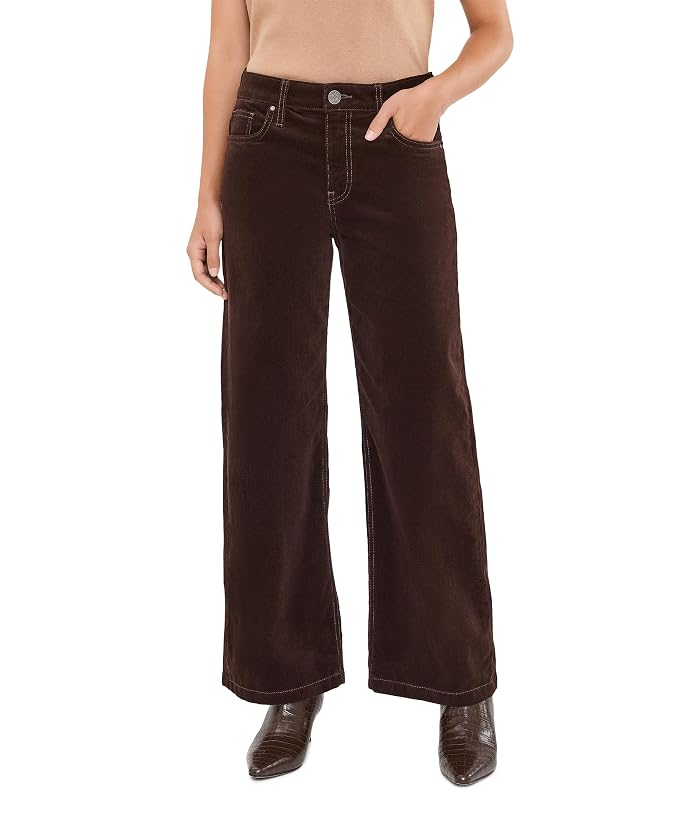 KUT from the Kloth Petite Jeans Corduroy High-Rise Wide Leg