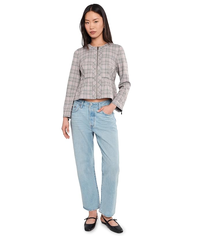 Liverpool Los Angeles Petite Zip Front Peplum Jacket - Image 2