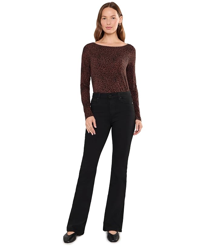 Paige 32" High-Rise Laurel Canyon in Black Shadow - Image 2