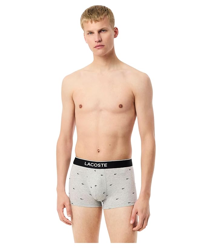Lacoste Cotton Stretch Mini Croc Print Trunks 3-pack - Image 2