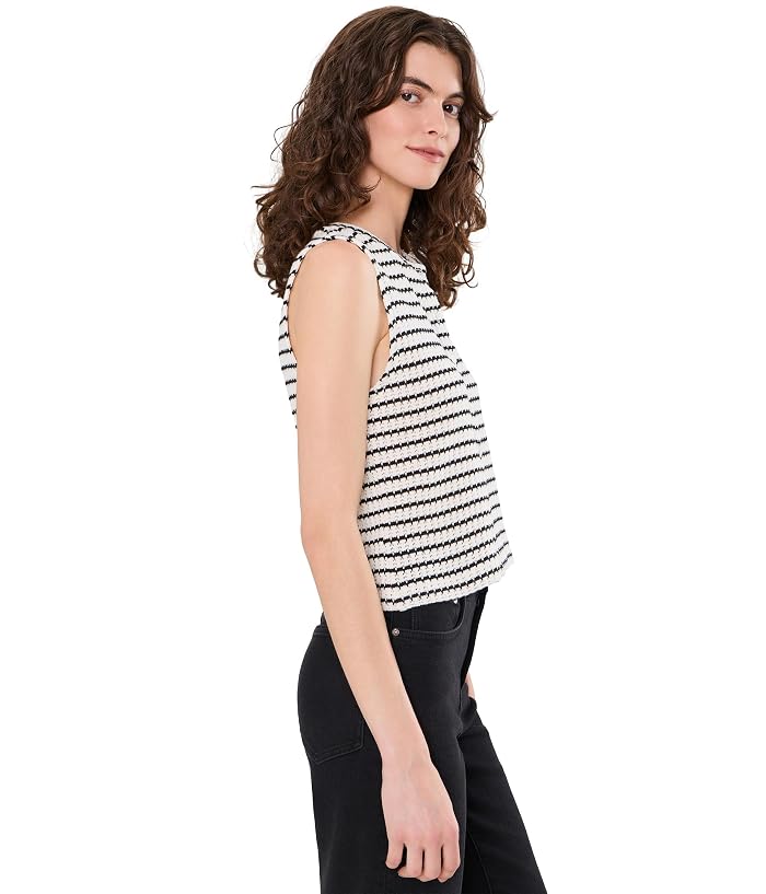 Madewell Tuck Stitch Shell with Buttons - Image 3