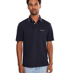 Armani Exchange Short Sleeve Cotton Wording Polo