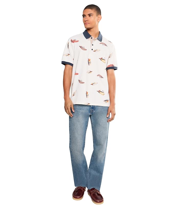 L.L.Bean Casco Bay Rugged Short Sleeve Print Polo - Image 2