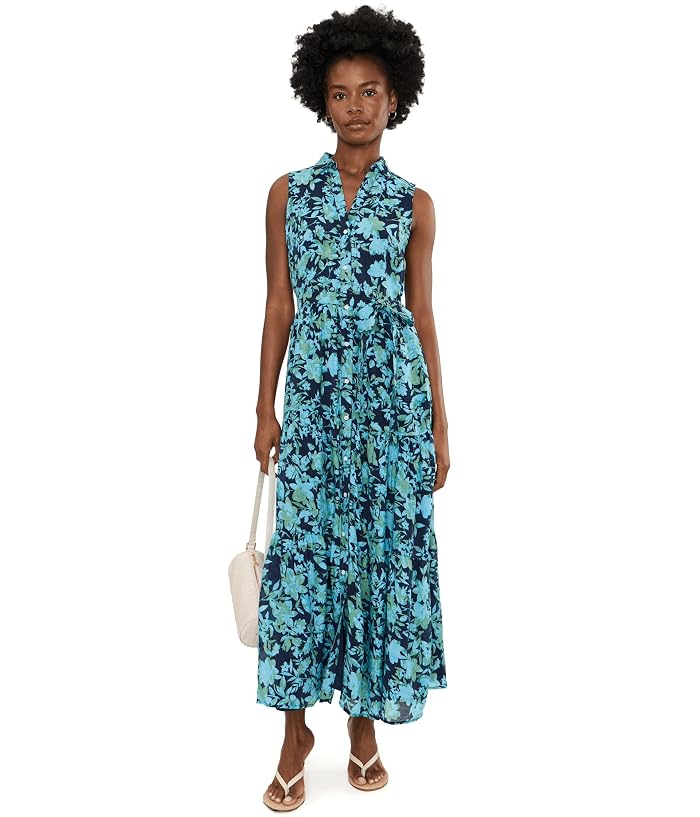 CeCe Floral Sleeveless Collared Button-Down Dress - Image 2