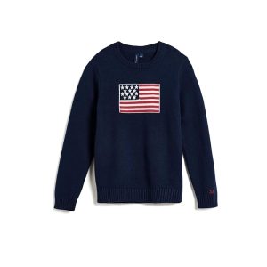 Janie and Jack Intarsia Flag Sweater (Infant/Toddler/Little Kid/Big Kid)