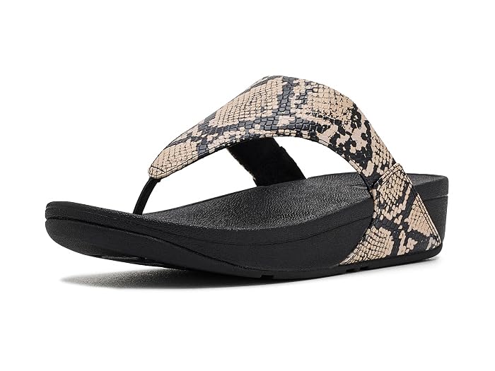 FitFlop Lulu Snake Toe Post Sandals