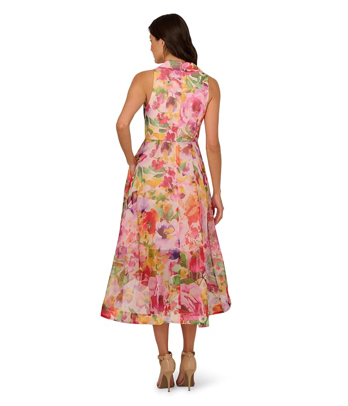 Adrianna Papell Printed High-Low Dress - Image 2